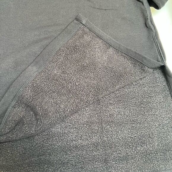 Adam Selman Sport Funnel Neck Oversized Fleece Pullover Sweater Black Medium NEW - Picture 8 of 11